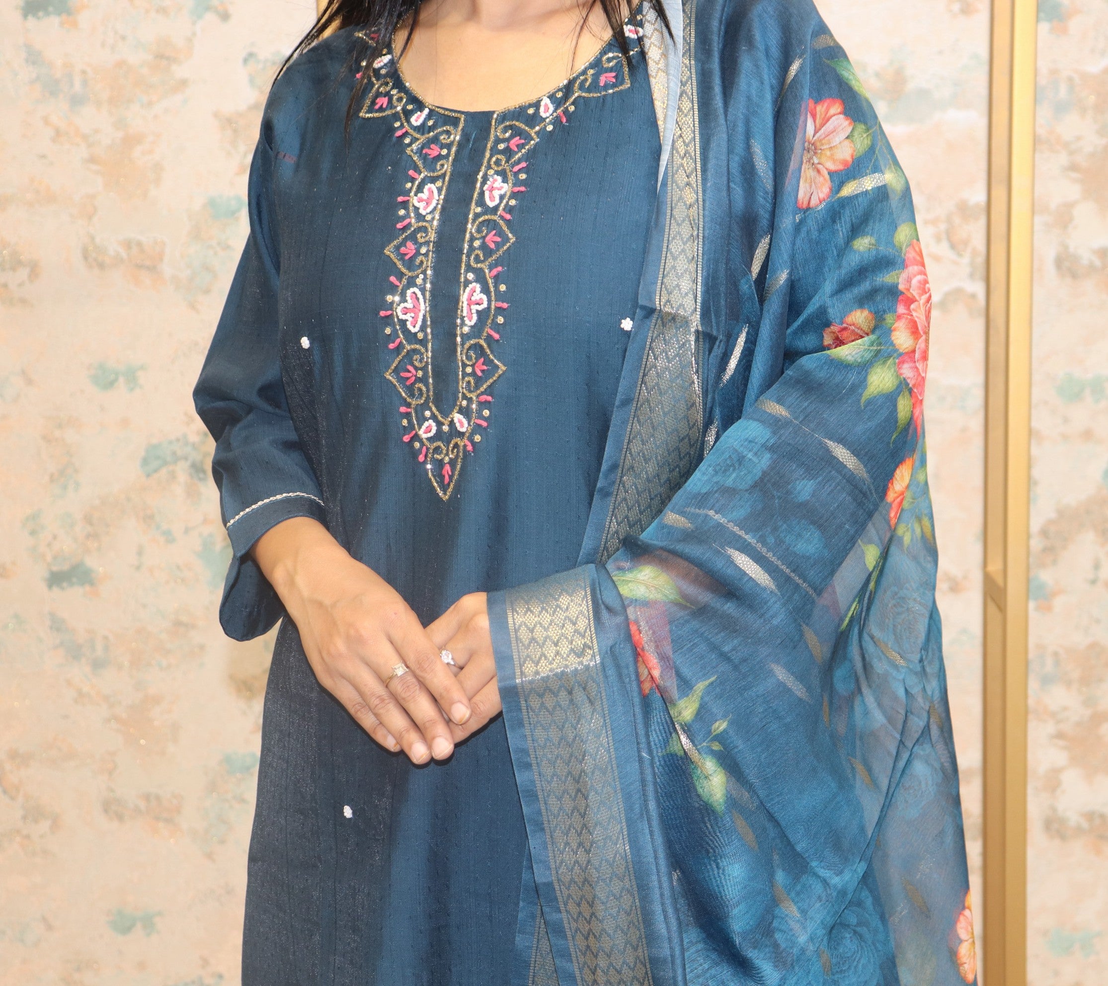 Kurta Set with Subtle Embroidery