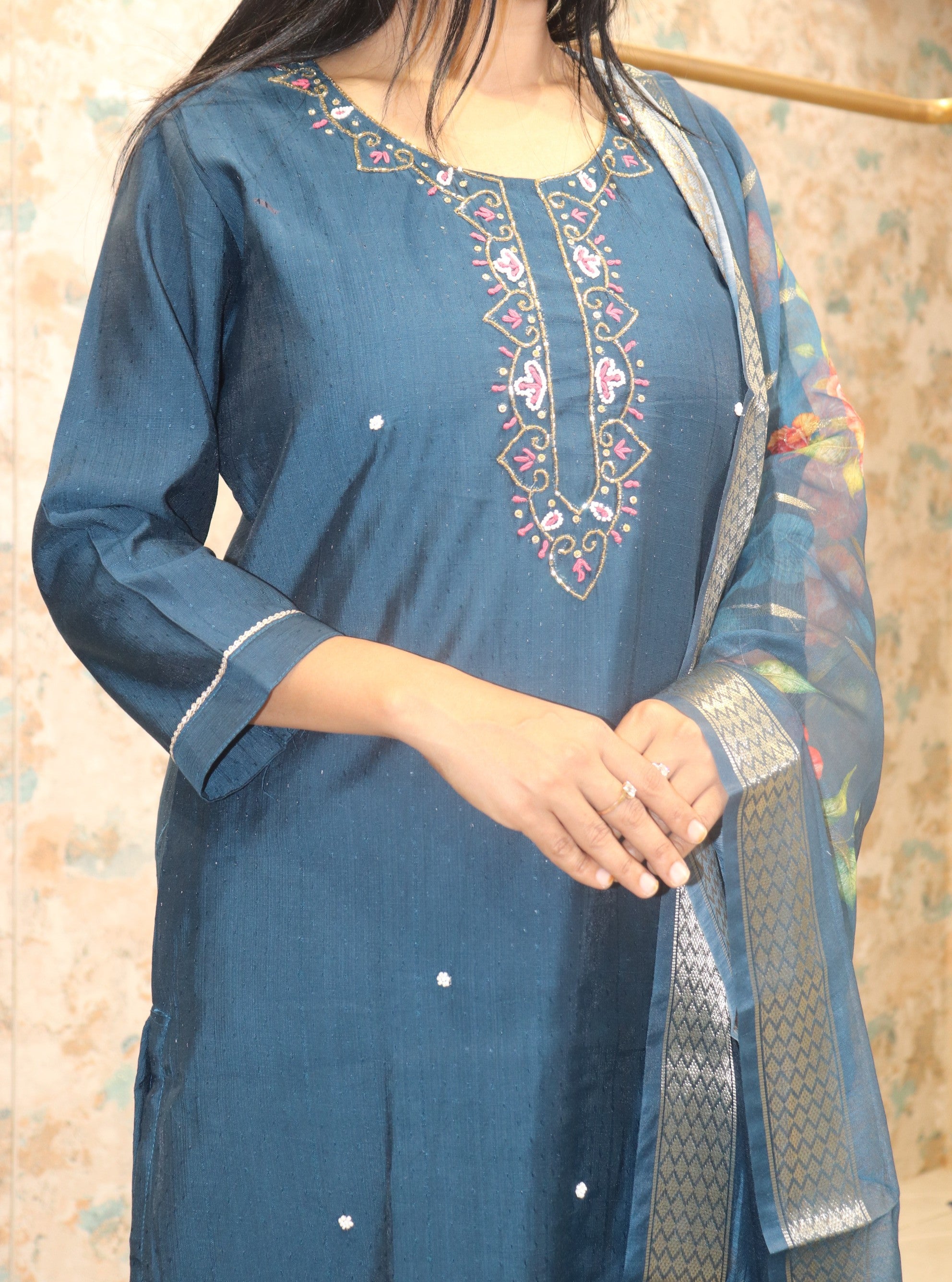 Kurta Set with Subtle Embroidery